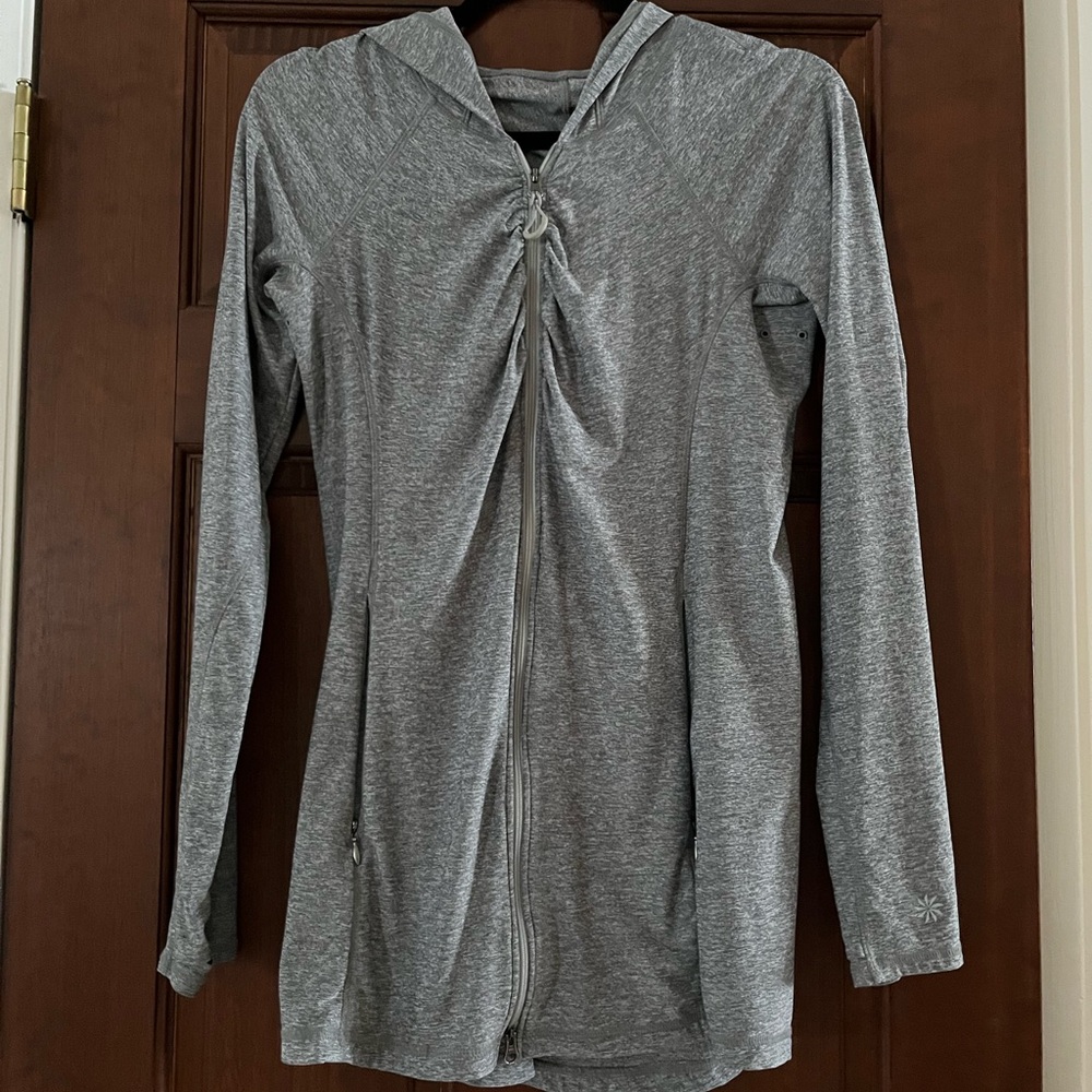 Athleta Heather Gray Women's Zip-Up Hoodie